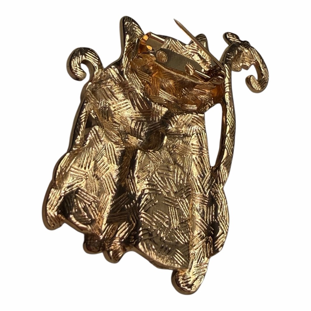 Whimsical Enamel Cat & Kitten Brooch / Pin Cartoon - Picture 2 of 6